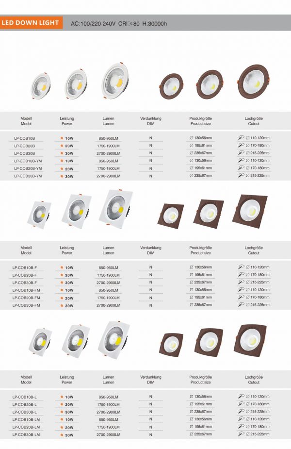 B Series (LED DOWLIGHT)